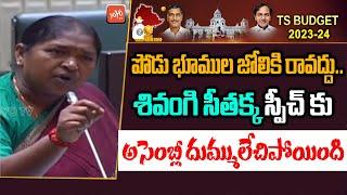 MLA Seethakka MOST POWERFULL Speech & Questions To CM KCR | Telangana Assembly 2023 | YOYO TV