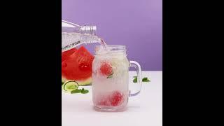 MINT, CUCUMBER AND WATERMELON INFUSED WATER