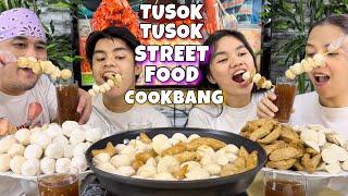 KANTO STYLE TUSOK TUSOK STREET FOOD COOKBANG MUKBANG PINOY MUKBANG PHILIPPINES MUKBANG!