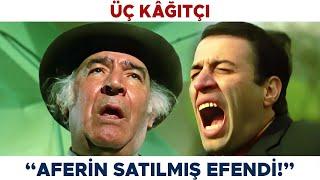 Üç Kâğıtçı Türk Filmi | Rıfkı, Satılmış Ağa'nın Altınlarına Konuyor!