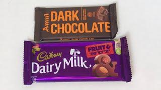 Amul Dark Chocolate Vs Cadbury Dairy Milk Fruit & Nut