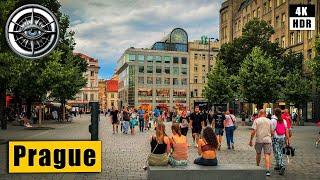 Prague Friday Walking Tour  Czech Republic 4K HDR ASMR