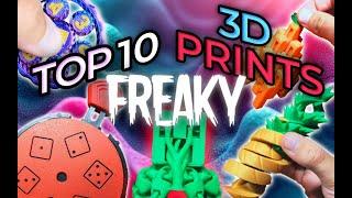 TOP 10 Cool Freaky 3D prints #3dprinting