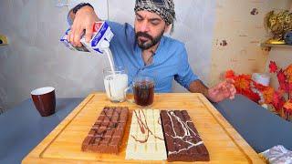 تجربة شوكولاتة دبي لاول مرة موكبانغ وأصوات الأكل الحقيقية لشوكولاتة دبي الأصلية ASMR Dubai Chocolate