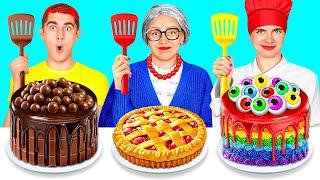 Ich vs Oma: Kuchen Dekorieren Herausforderung | Verrückte Challenge BaRaDa