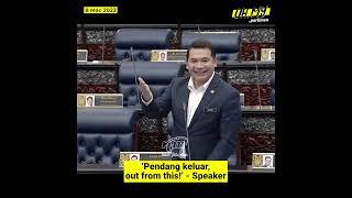 'Pendang keluar Dewan 2 hari, out from this!' - Speaker