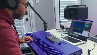 "MUSIC MOGUL" making beats from scratch in his home studio