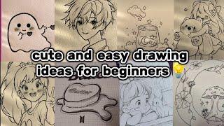 easy drawing ideas for beginners | part-5 | cute drawings | BTS drawings |