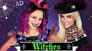 Witches Make Halloween Potions for Magical Dress Up