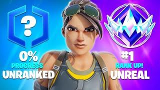 Unranked to Unreal Reload Ranked Speedrun (Fortnite Ranked)