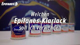 Welchen Epifanes-Klarlack soll ich verwenden?