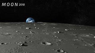 Moon - Close Up View - Real Sound. HD