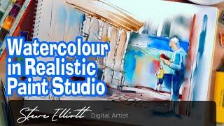 No need for blenders here. Realistic Paint Studio