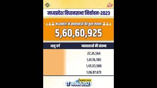 जानिए मध्यप्रदेश में हर वर्ग के मतदाताओं की संख्या, 17 नवंबर 2023 को होना है मतदान