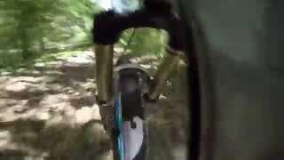 Downhill Mountain Bike - RockShox Totem - Mulch Hill - Austin Texas