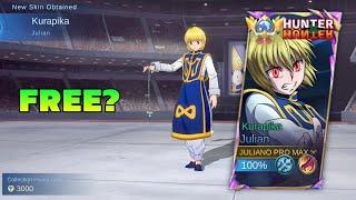 FINALLY!! NEW JULIAN HUNTER X HUNTER KURAPIKA SKIN IS HEREEE!! (this skin is very satisfying) - MLBB