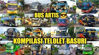 FULL TELOLET BASURI ARTIS BUS INDONESIA | MAKIN BANYAK BUS PASANG KLAKSON BASURI!