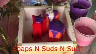 how to make homemade soap, how to Taiwan swirl soap, How to make bar soap, recipe below long version