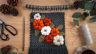 Pumpkin Patch Woven Wall Hanging Tutorial