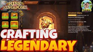 Crafting Legendary Equipment in Rise of Kingdoms : RoK Luck