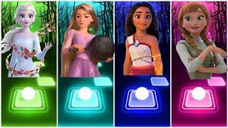 Anna - Moana - Elsa - Repunzel Song Tileshopedmrush gameplay