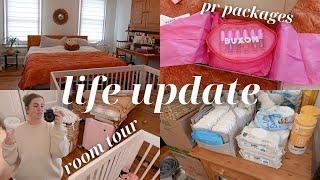 our current living situation, pr packages & room tour  2025