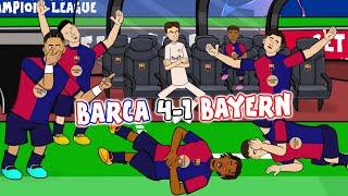 RAPHINHA HAT-TRICK BARCELONA 4-1 BAYERN MUNICH (UEFA Champions League Highlights)