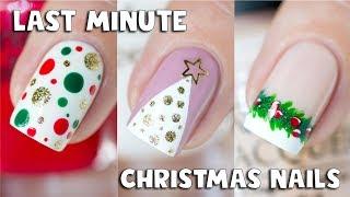 LAST MINUTE CHRISTMAS NAIL ART IDEAS