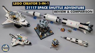 LEGO Space Race - LEGO Creator 3-in-1 Space Shuttle Adventure vs big NASA sets