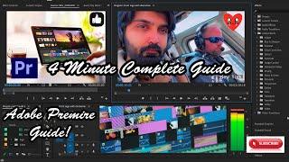 How to Use Adobe Premiere Pro 2023 | 4 mnt Complete Guide For Beginners | Basic Knowledge Tutorial 1