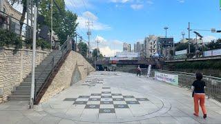 [서울 성북천] 서울에서 유명한 산책코스 랜선 걷기. [Seongbukcheon, Seoul]Online walking, a famous walking course in Seoul