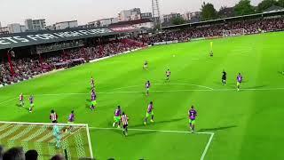 Frankie Fielding amazing save !! Brentford Vs Bristol City