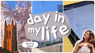 day in my life | duke university | spring 2024