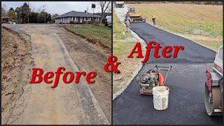 Asphalt Paving Done Right, Start to Finish! No more parking in the grass!