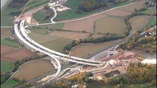 A44-Weiterbau aus der Luft: Von Kassel nach Herleshausen im Flieger