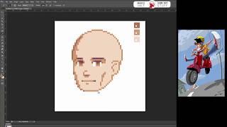 Stylised Pixelart portrait