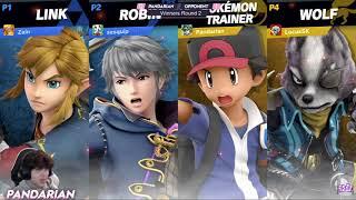 sesquip (robin)& zain (link) vs pandarian (pt) & locussk (ridley/wolf)