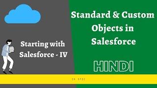 Standard and Custom Objects in Salesforce | Starting with Salesforce 4 | Hindi