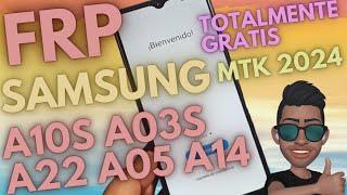 Frp eliminar cuenta Google Samsung A10S A03S A22 A05 A14 método gratis MTK 2024