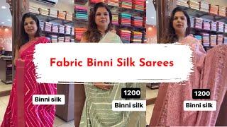 Fabric Binni Silk Sarees | Price 1200₹ | Valentines Month Saree Collection ️