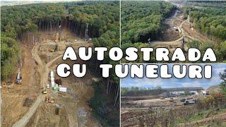 Lucrări la tuneluri, pe Autostrada cu tuneluri din vest, Margina - Holdea