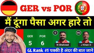 GER vs POR prediction,Germany vs Portugal prediction today match,GER vs POR