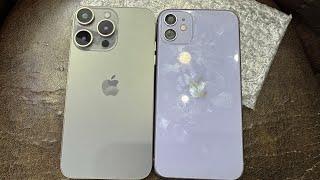 Convert your iphone 11 to 15 pro , natural titanium, full review