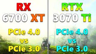 RX 6700 XT (PCIe 4.0 vs PCIe 3.0) vs RTX 3070 Ti (PCIe 4.0 vs PCIe 3.0) | PC Gaming Tested