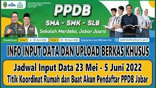  Info Isi Biodata Diri, Titik Koordinat Rumah dan Upload Syarat Khusus PPDB Jabar 2022