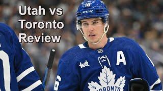 Reviewing Utah HC vs Maple Leafs November 24th NHL Game