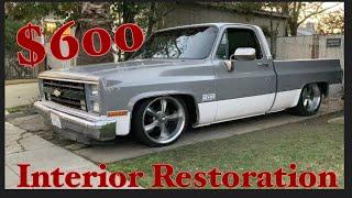 C10 square body $600 interior restoration. Price breakdown in vid.