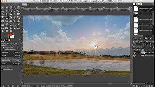 GIMP - How to Add Opacity Layer To Image (Semi-Transparent) - Easy Tutorial