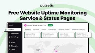 Pulsetic Review - Website Uptime Monitoring Service & Free Status Pages