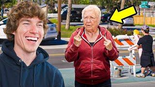 Angry Grandma Wants To Fight!